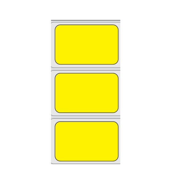 Direct Thermal Piggy Back Label, Strip Style 1-up 13/16" x 1-11/16"